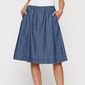 Eileen Fisher XS Circle Jean Skirt Casual